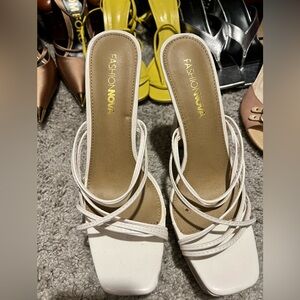 Fashion Nova Elegant White Heels